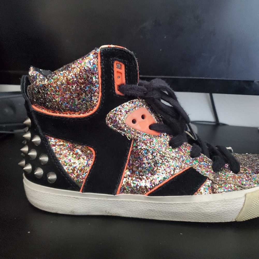 ASH Glitter Spiked High-top sneakers A.S.H. LIMITED Size 38 4(US)